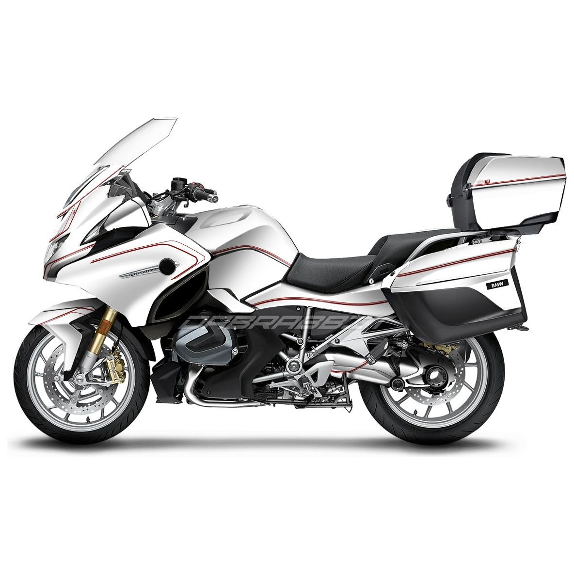 Jeu d'autocollants BMW R 1200/1250 RT blanc R