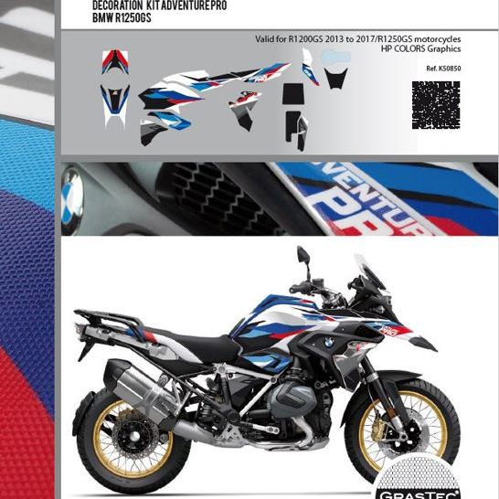 Kit de décoration et de protection Uniracing BMW R1200GS LC / R1250GS LC Adventure Pro HP