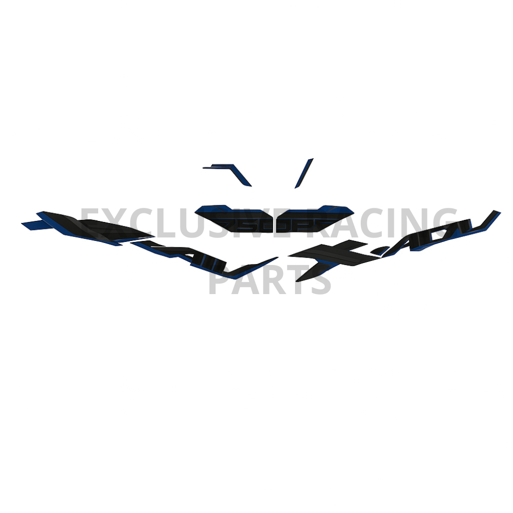 Set d'autocollants Gris/Bleu foncé – X-ADV 750 2025