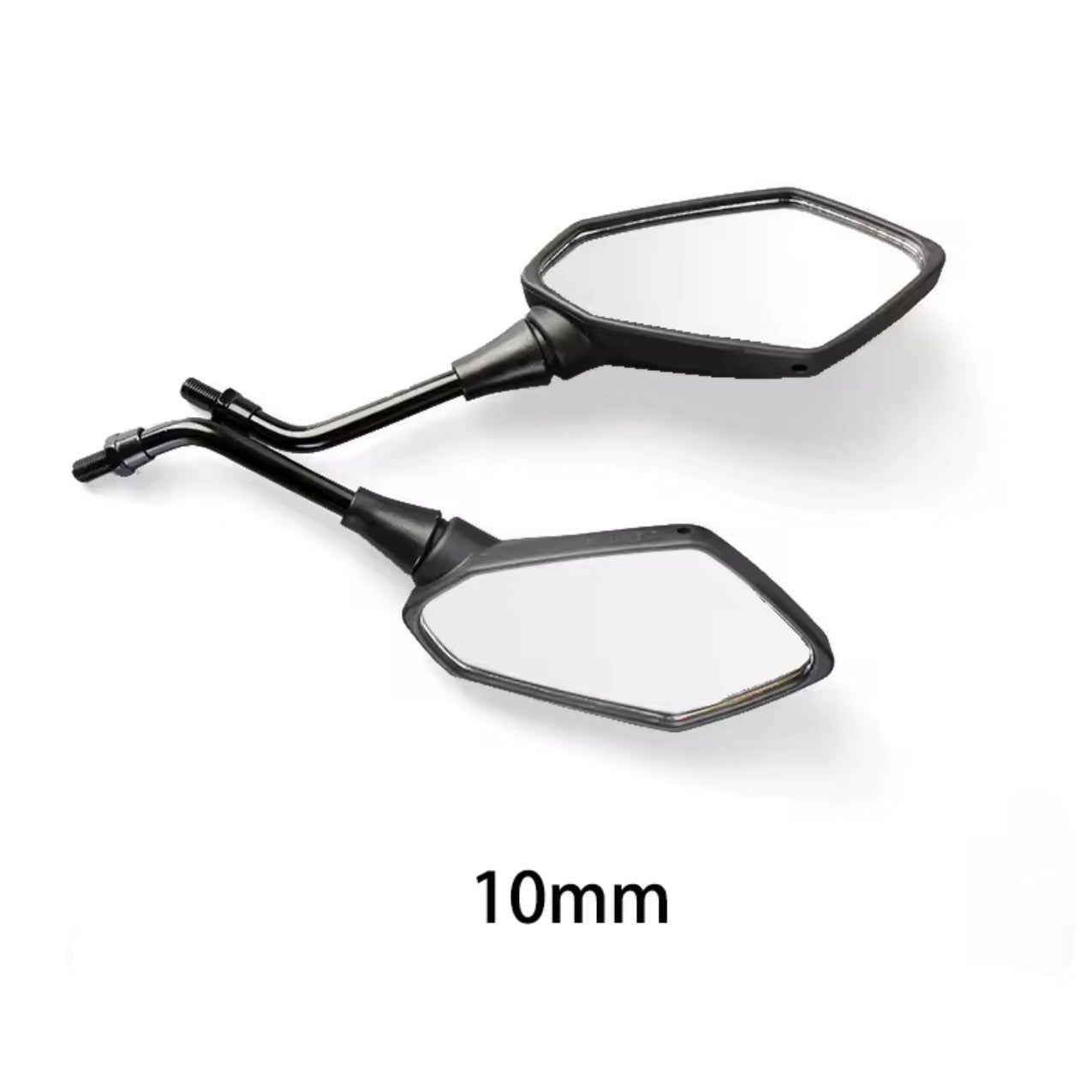 ENSEMBLE DE MIROIRS UNIVERSELS P2 NOIR - 10MM