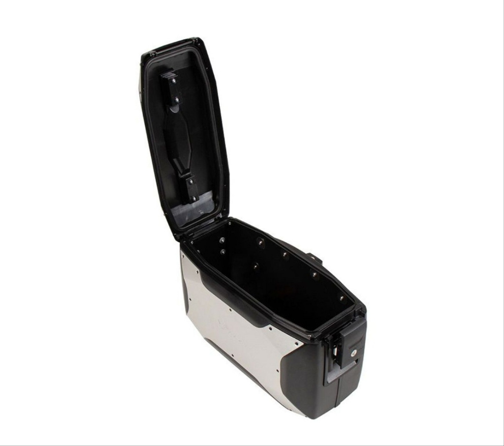 Ensemble de valises latérales XCore argent pour porte-bagages C-Bow Hepco&Becker