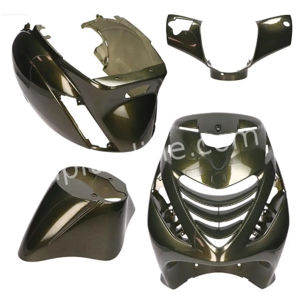 Ensemble carrosserie vert python brillant | Modèles Piaggio ZIP 2000/SP