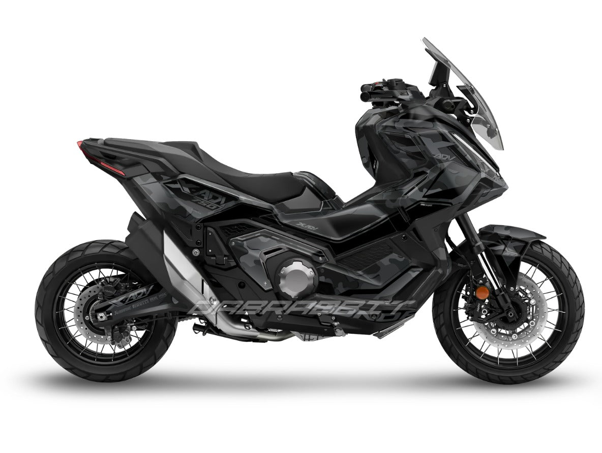 X-ADV 750 (2025) Full Graphic Kit – Carbon Matte Black Bold Edition (CM-BB)