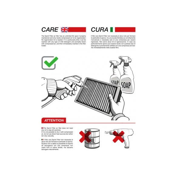 Filtre à air P08 Filtre Sprint Aprilia RS 660 (2020-2023)