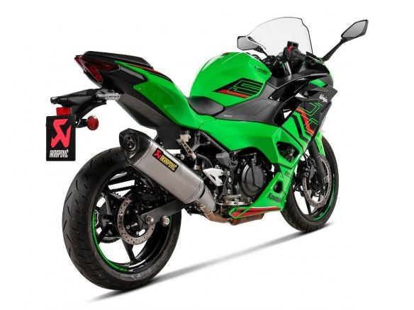 Silencieux en titane et carbone homologués Akrapovic pour Kawasaki Ninja 500/Z 500 2024