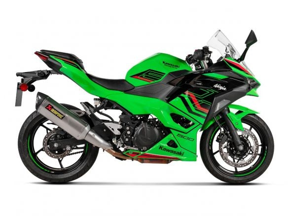 Silencieux en titane et carbone homologués Akrapovic pour Kawasaki Ninja 500/Z 500 2024