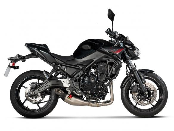 SISTEM D'ÉCHAPPEMENT COMPLET EN TITANE APPROUVÉ AKRAPOVIC KAWASAKI NINJA 650 / Z 650 2017-2024