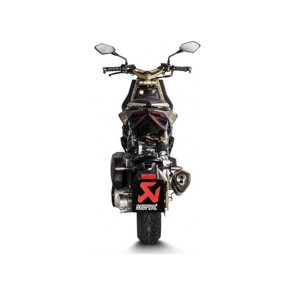 Silencieux Akrapovic noir titane pour Italjet Dragster 125 (2021-2024)