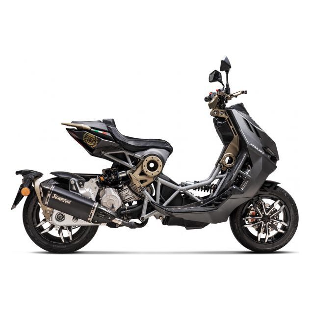 ÉCRAN THERMIQUE AKRAPOVIC CARBONE ITALJET DRAGSTER 125 2021-2022