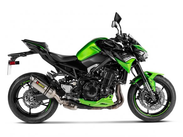 SILENCIEUX D'ÉCHAPPEMENT AKRAPOVIC TITANE KAWASAKI Z 900 2020-2024 HOMOLOGUÉ