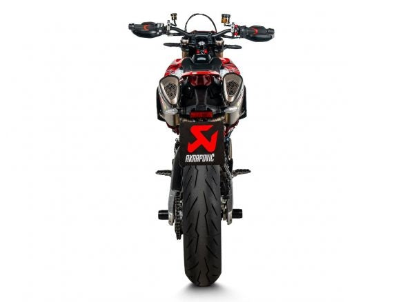 PAIRE DE SILENCIEUX AKRAPOVIC SLIP ON EN TITANE DUCATI HYPERMOTARD 698 MONO / RVE 2024