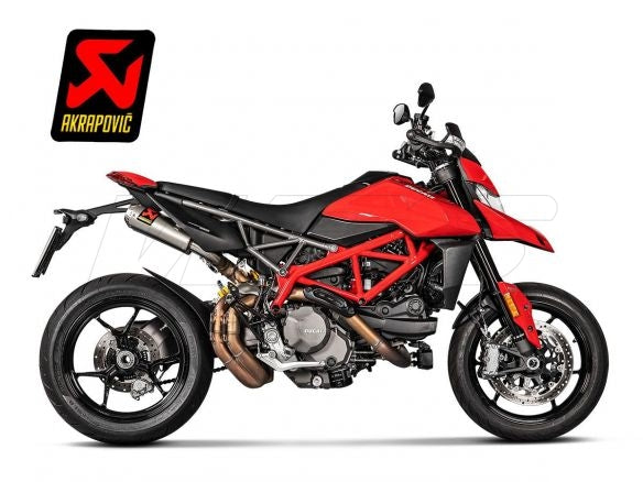 PAIRE DE SILENCIEUX AKRAPOVIC EN TITANE DUCATI HYPERMOTARD 950 / SP 2019-2024