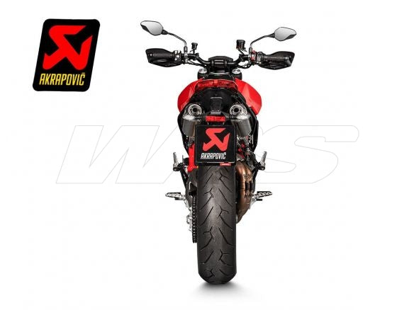 PAIRE DE SILENCIEUX AKRAPOVIC EN TITANE DUCATI HYPERMOTARD 950 / SP 2019-2024