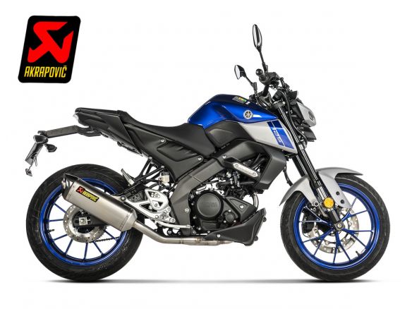 Ligne d'échappement complète Akrapovic Titane Carbone pour Yamaha MT-125 2021-2024