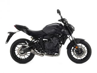 ECHAPPEMENT COMPLET 2x1 MIVV DELTA RACE ACIER CARBONE YAMAHA MT-07 2014-2020