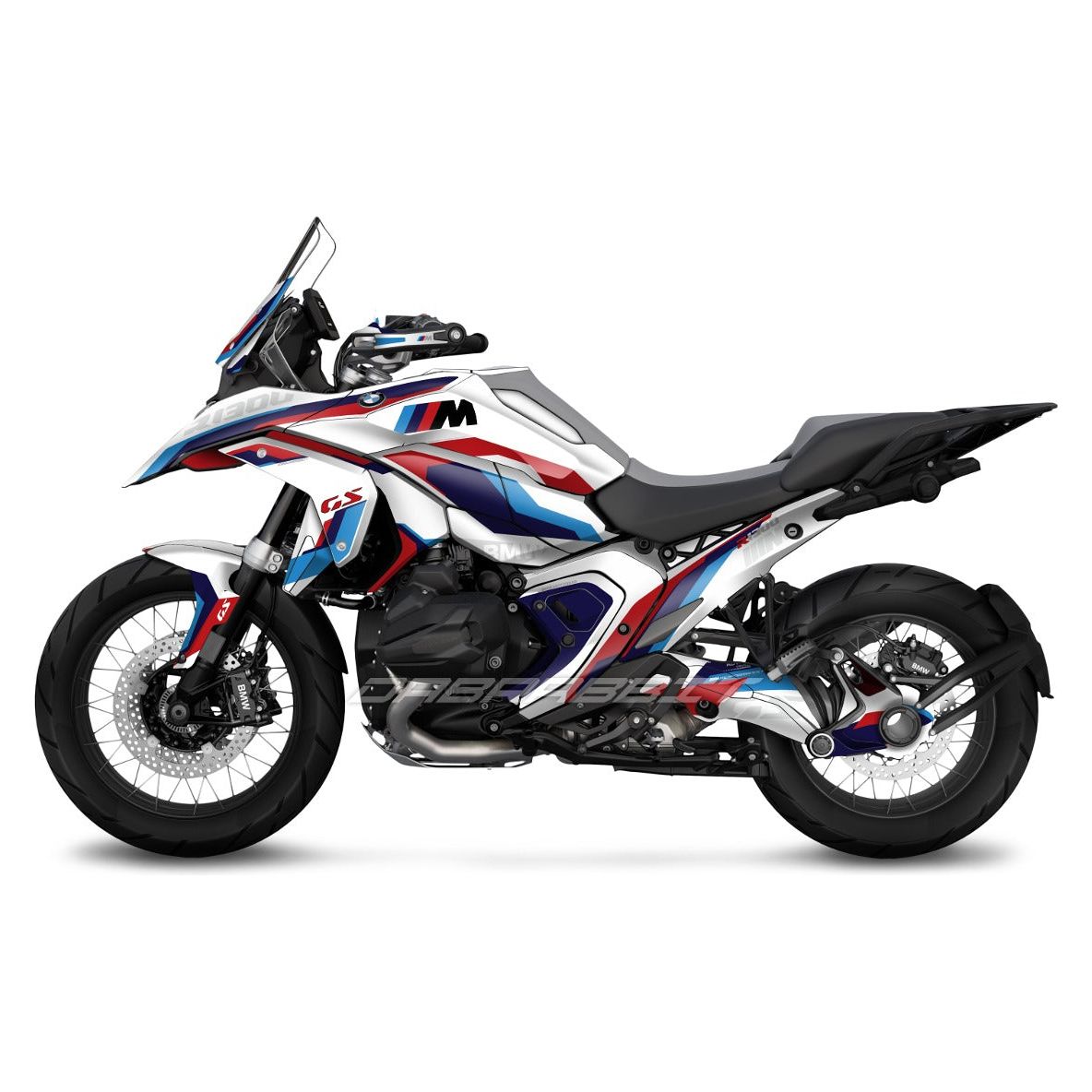 Kit d'autocollants BMW R1300GS M blanc Pack
