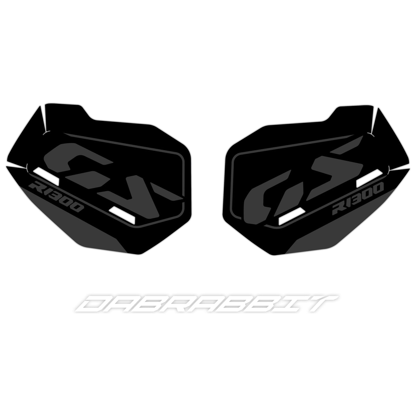 BMW R 1300 GS VARIO jeu d'autocollants pour valise noir