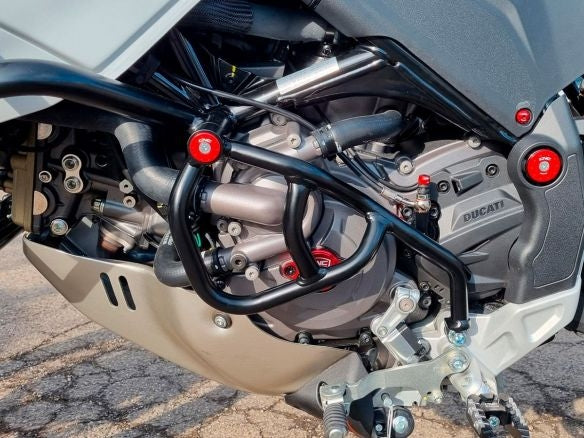 TUBES DE PROTECTION DE POMPE À EAU EN ACIER CNC RACING DUCATI DESERT