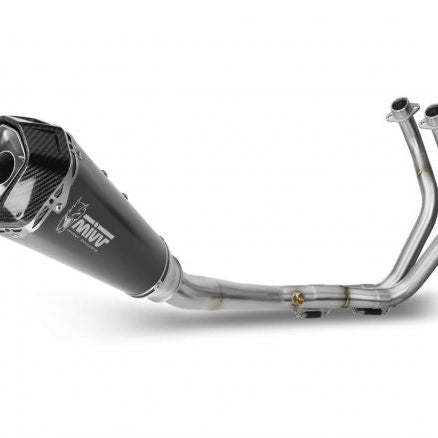 ECHAPPEMENT COMPLET 2x1 MIVV DELTA RACE NOIR ACIER CARBONE YAMAHA MT-07 / FZ-07 2021-2024
