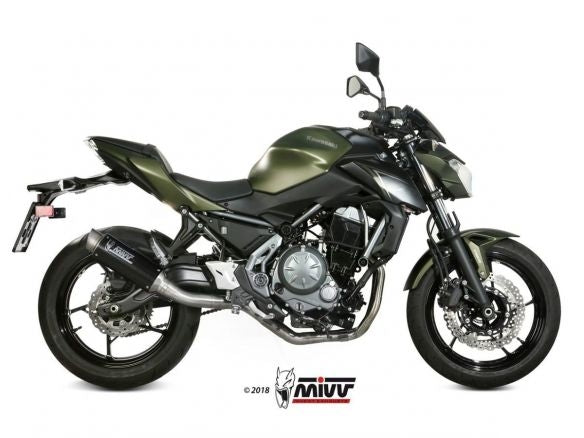 ECHAPPEMENT COMPLET 2x1 MIVV GP PRO CARBONE KAWASAKI Z650 2017-2023