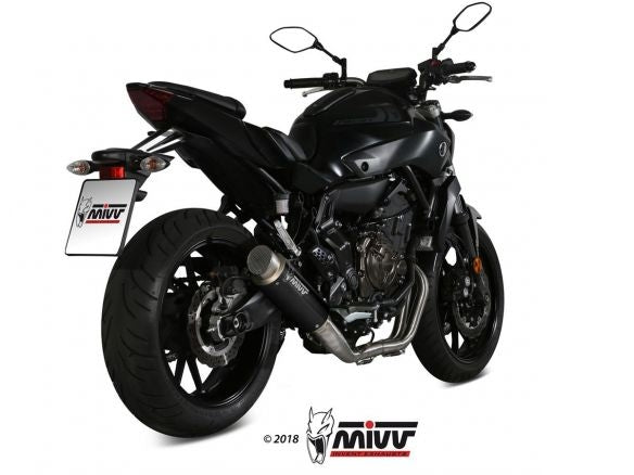ECHAPPEMENT COMPLET 2x1 MIVV GP PRO INOX NOIR YAMAHA MT-07 2014-2020