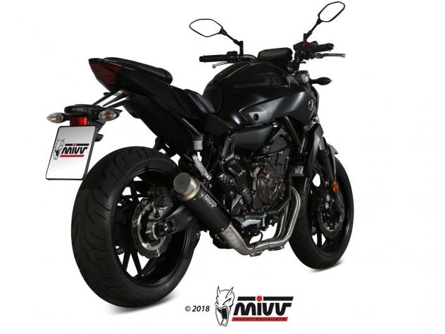 ECHAPPEMENT COMPLET 2x1 MIVV GP PRO INOX NOIR YAMAHA MT-07 2014-2020