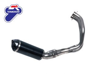 ECHAPPEMENT COMPLET 2x1 MIVV DELTA RACE ACIER CARBONE YAMAHA MT-07 2014-2020