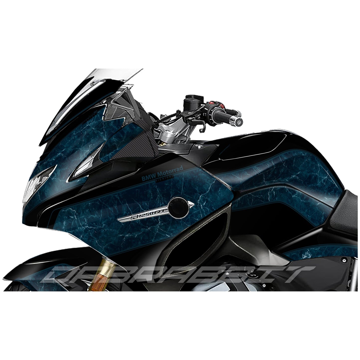 Jeu d'autocollants BMW R 1200/1250 RT bleu camouflage