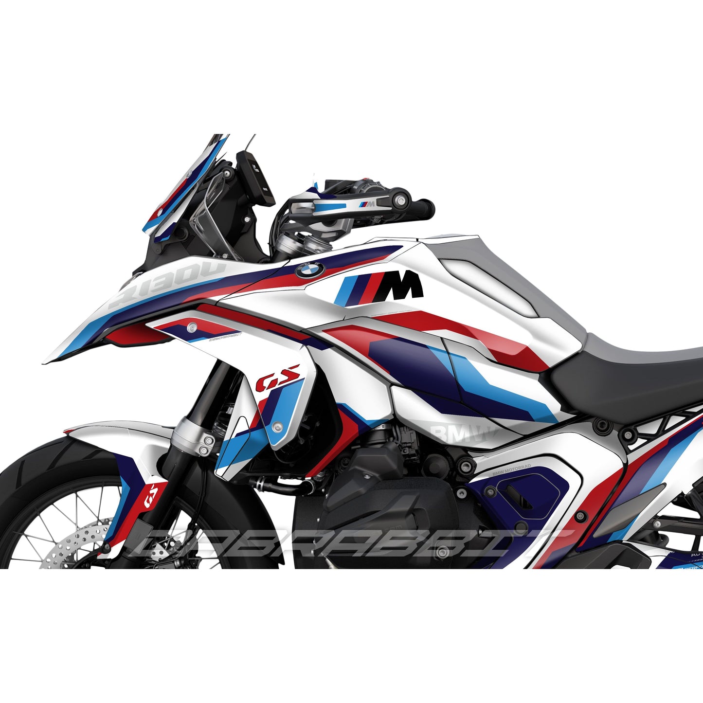 Kit d'autocollants BMW R1300GS M blanc Pack