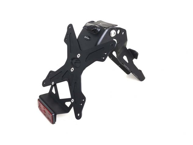 Support de plaque d'immatriculation réglable en aluminium EVOTECH pour Triumph Speed Triple 1200 RR 2022-2024