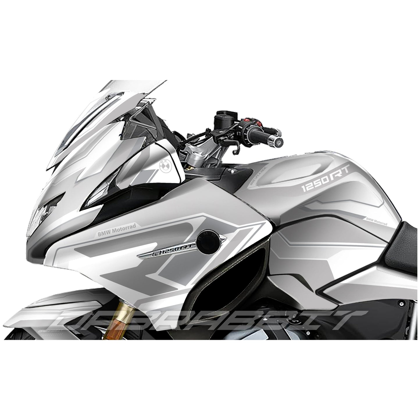 Pack d'autocollants BMW R 1200/1250 RT blanc