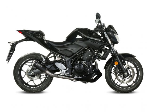 SYSTÈME COMPLET MIVV POWER STEEL MK3 ACIER NOIR YAMAHA MT-03 2016-2024