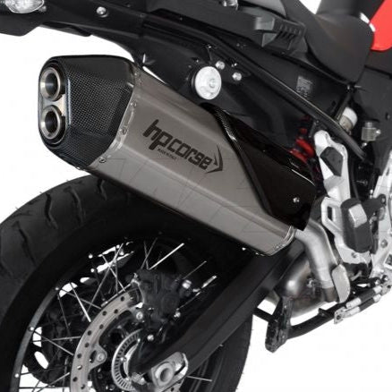 Silencieux d'échappement HP CORSE SPS en acier carbone dépoli pour BMW F 750 GS 2018-2023