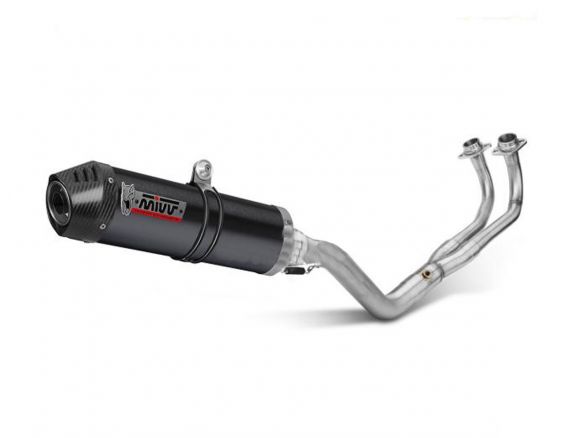 Pot d'échappement complet MIVV ovale noir inox Kawasaki Versys 650 2024