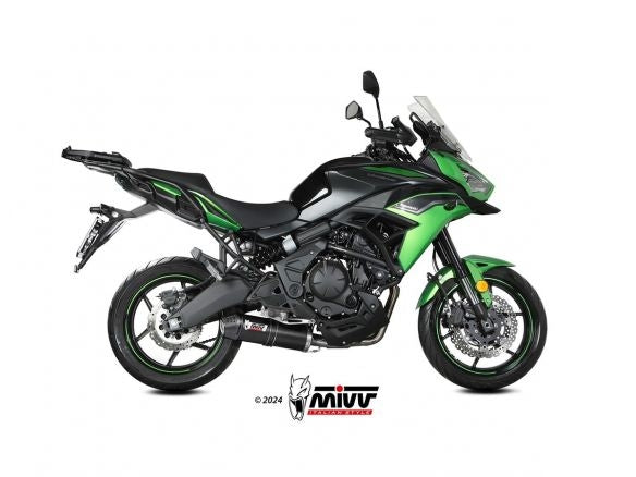 Pot d'échappement complet MIVV ovale noir inox Kawasaki Versys 650 2024