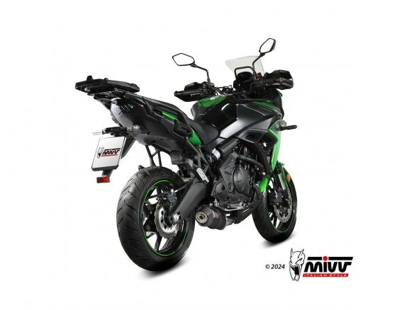 Pot d'échappement complet MIVV ovale noir inox Kawasaki Versys 650 2024