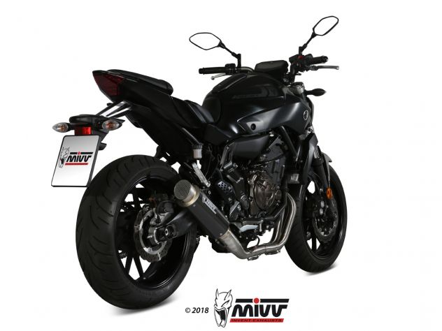 Ligne d'échappement complète MIVV 2x1 Carbone GP Pro pour Yamaha MT-07 / FZ-07 2021-2024