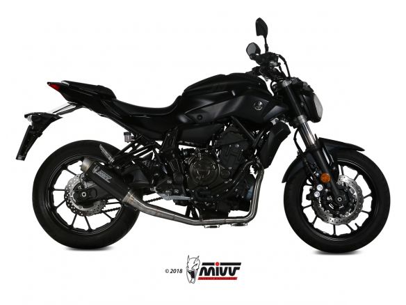Ligne d'échappement complète MIVV 2x1 Carbone GP Pro pour Yamaha MT-07 / FZ-07 2021-2024