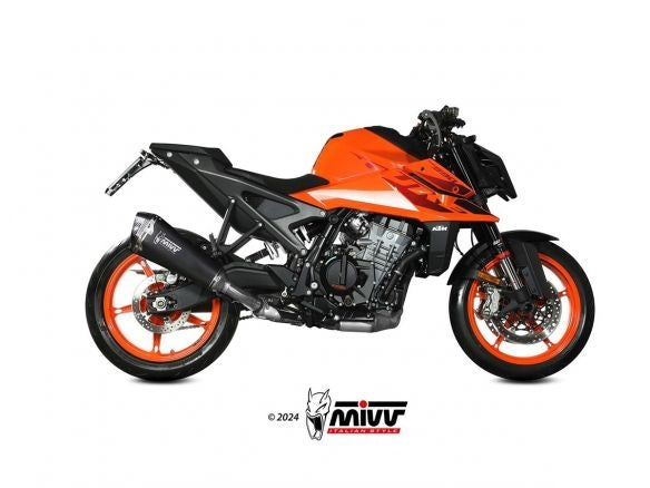 SILENCIEUX MIVV DELTA RACE NOIR EN ACIER INOXYDABLE KTM 990 DUKE 2024