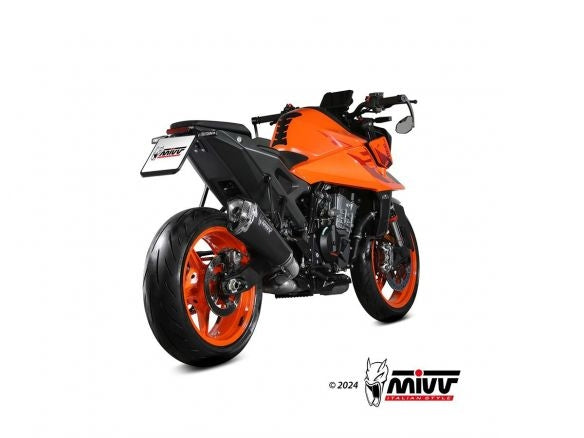 SILENCIEUX MIVV DELTA RACE NOIR EN ACIER INOXYDABLE KTM 990 DUKE 2024