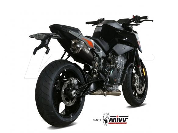SILENCIEUX MIVV DELTA RACE NOIR EN ACIER INOXYDABLE KTM DUKE 890 2020-2024