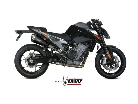 SILENCIEUX MIVV DELTA RACE NOIR EN ACIER INOXYDABLE KTM DUKE 890 2020-2024