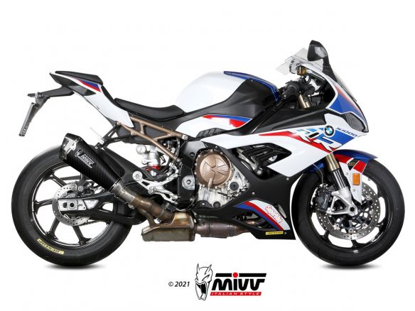 Silencieux d'échappement MIVV DELTA RACE en carbone pour BMW S 1000 RR 2019-2024