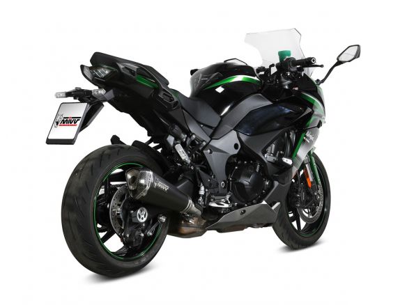 SILENCIEUX MIVV DELTA RACE ACIER NOIR CARBONE KAWASAKI NINJA 1000 SX/TOURER 20-24