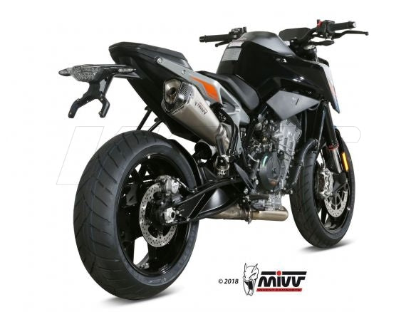 Silencieux MIVV DELTA RACE en acier inoxydable pour KTM DUKE 890 2020-2024