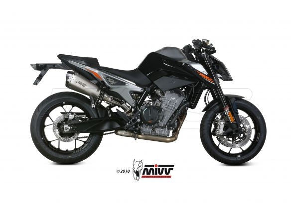 Silencieux MIVV DELTA RACE en acier inoxydable pour KTM DUKE 890 2020-2024