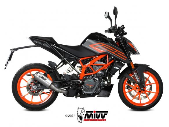 Silencieux d'échappement MIVV MK3 en acier inoxydable pour KTM DUKE 125 2021-2023