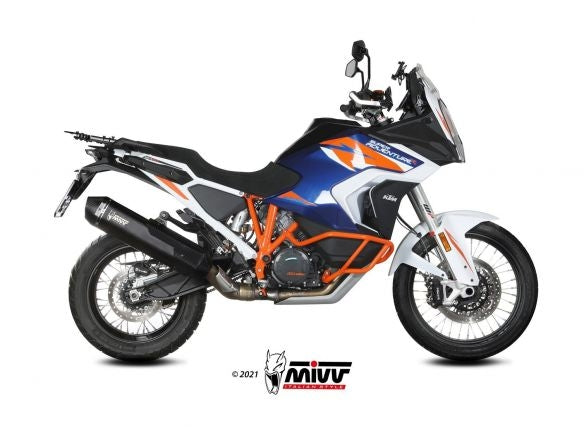 SILENCIEUX MIVV SPEED EDGE NOIR EN ACIER INOXYDABLE KTM 1290 SUPER ADV/R/S/T 2021-2024