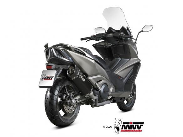 SILENCIEUX MIVV SR-1 NOIR EN ACIER INOXYDABLE KYMCO AK 550 2021-2024