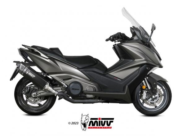 SILENCIEUX MIVV SR-1 NOIR EN ACIER INOXYDABLE KYMCO AK 550 2021-2024